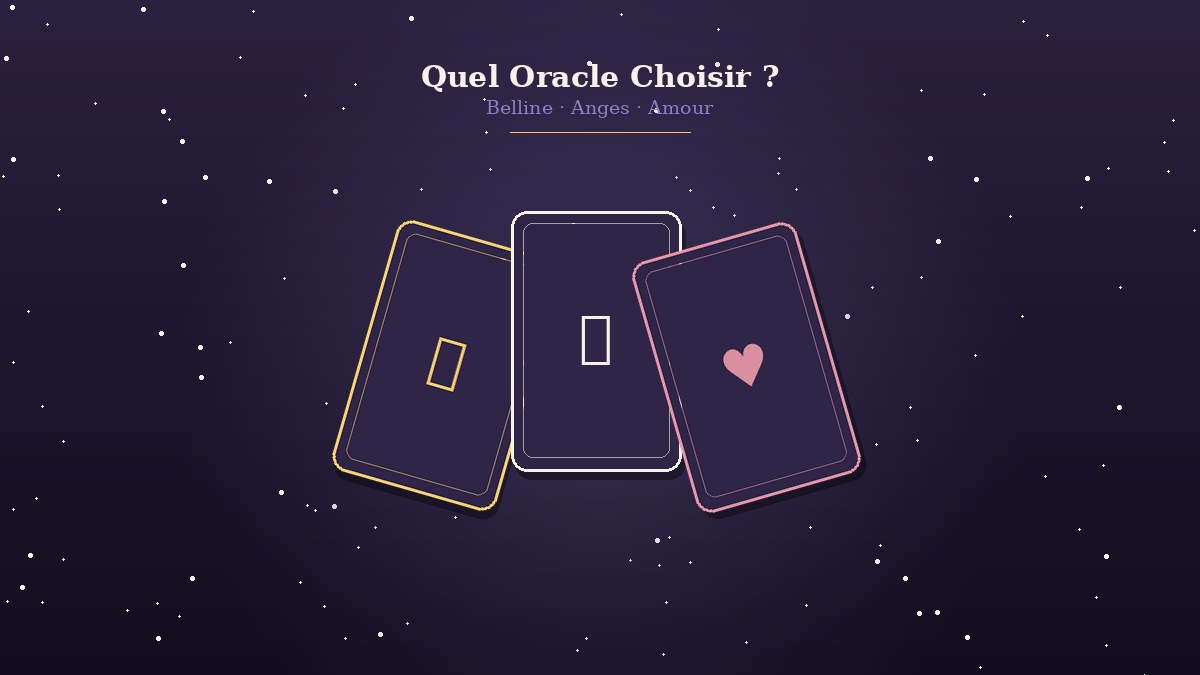 Lire la suite à propos de l’article Les différents oracles expliqués : Belline, anges, amour — lequel choisir ?