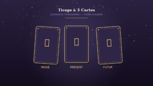 Lire la suite à propos de l’article Tirage Tarot Amour 3 Cartes : Passé, Présent, Futur de Votre Vie Sentimentale